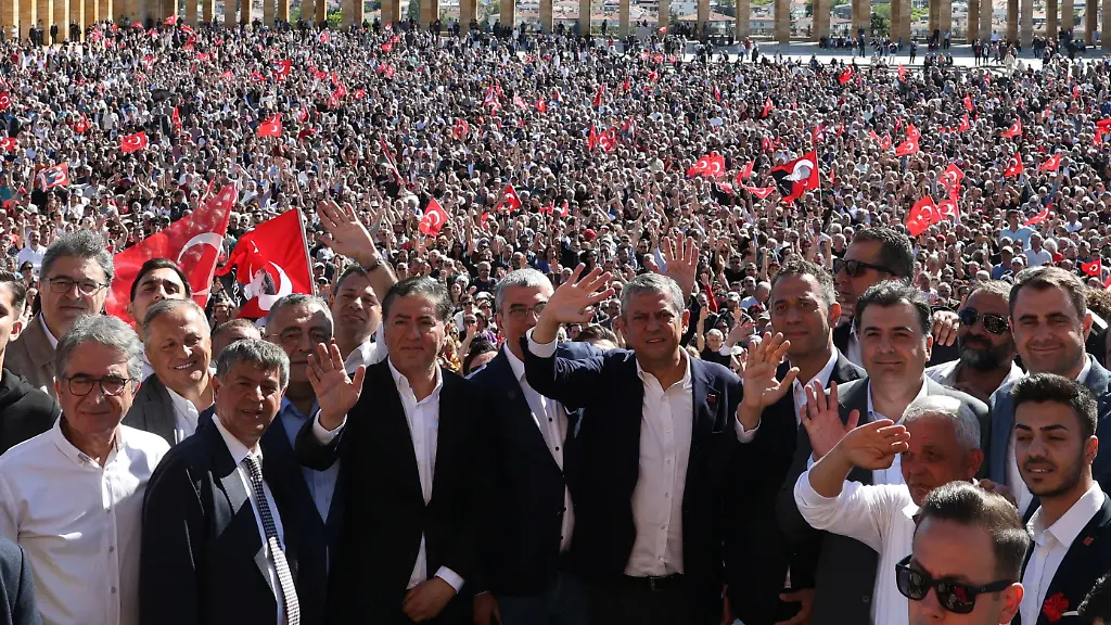 Tausende Unterstützer Versammeln sich in Ankara: Özgür Özel Versus Recep Tayyip Erdogan