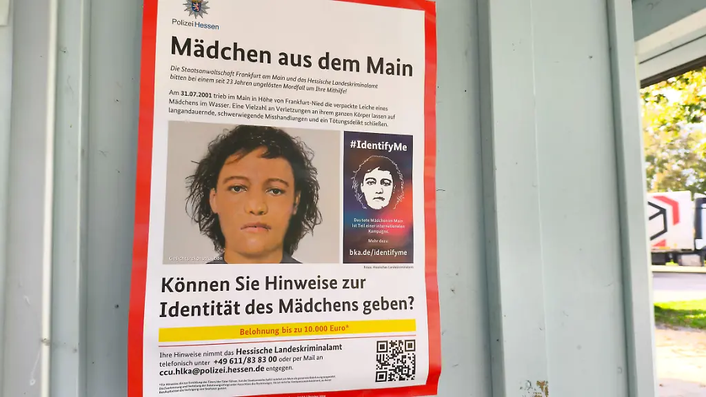 Aufklärung des Falls: Mädchen aus dem Main nach 25 Jahren identifiziert