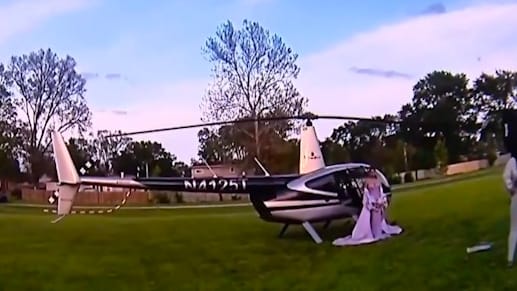 Helikopter anstelle von Limousine: Auffälliger Auftritt beim Abschlussball