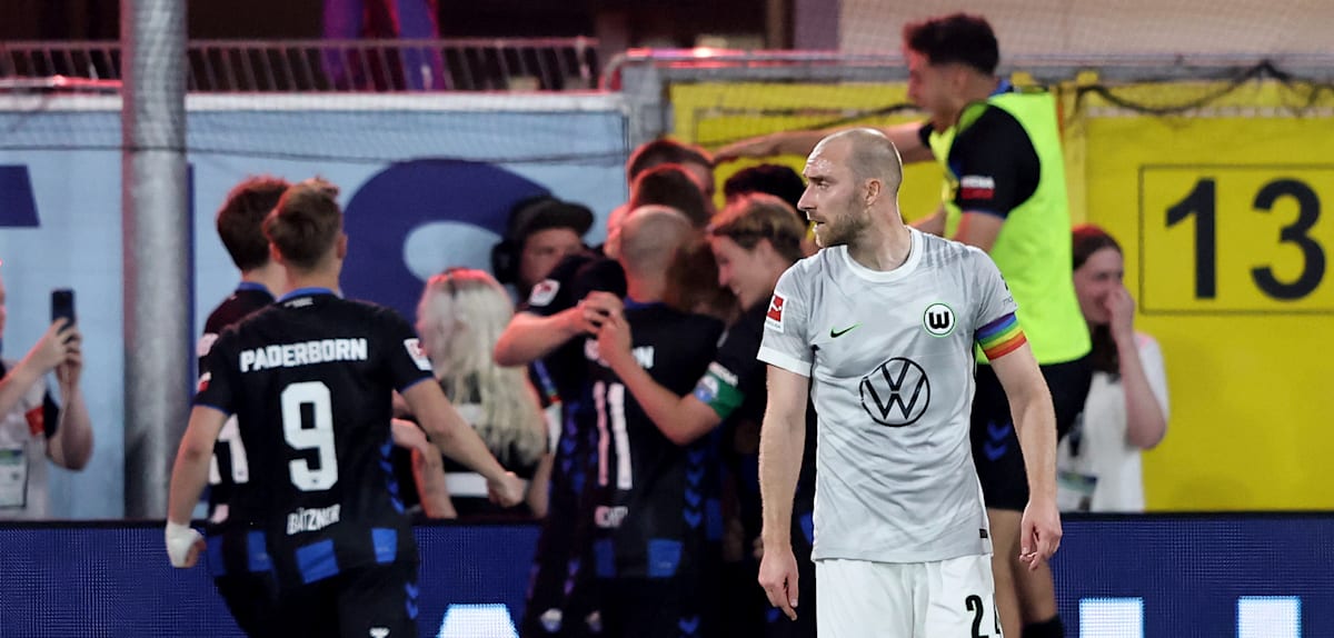 Paderborn feiert, Wolfsburg steigt ab