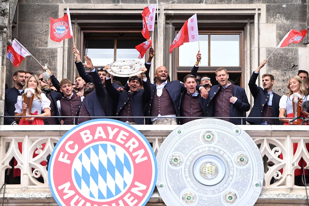 Meisterfeier des FC Bayern München im Münchner Rathaus