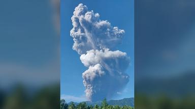 Vulkanausbruch in Indonesien: Bergsteiger in Gefahr