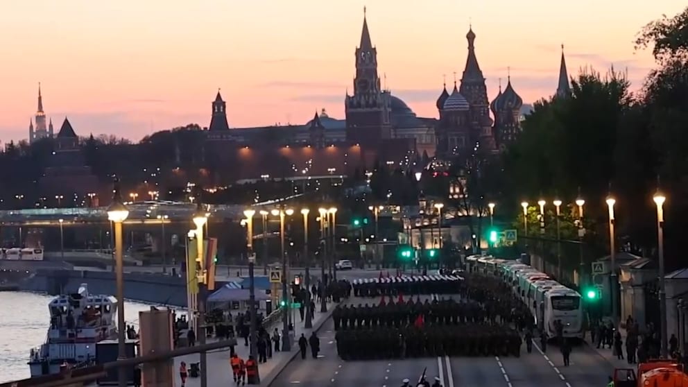 Kremls Parade am Tag des Sieges ohne Waffenschau