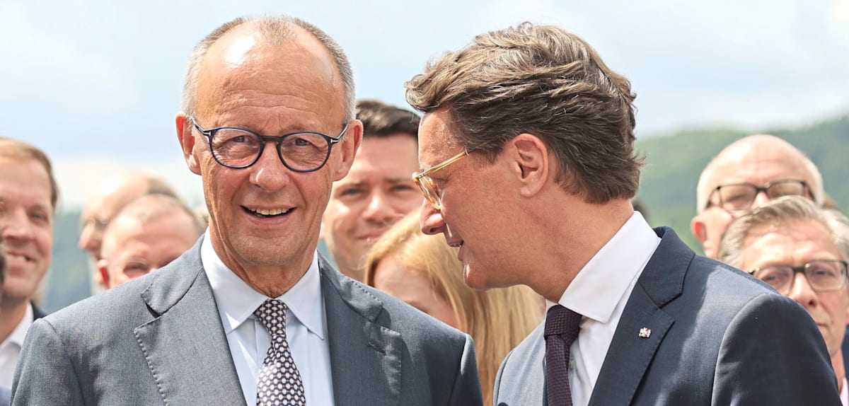 Spekulationen über den Kanzlerwechsel: Klare Botschaft beim Besuch von Merz bei Wüst