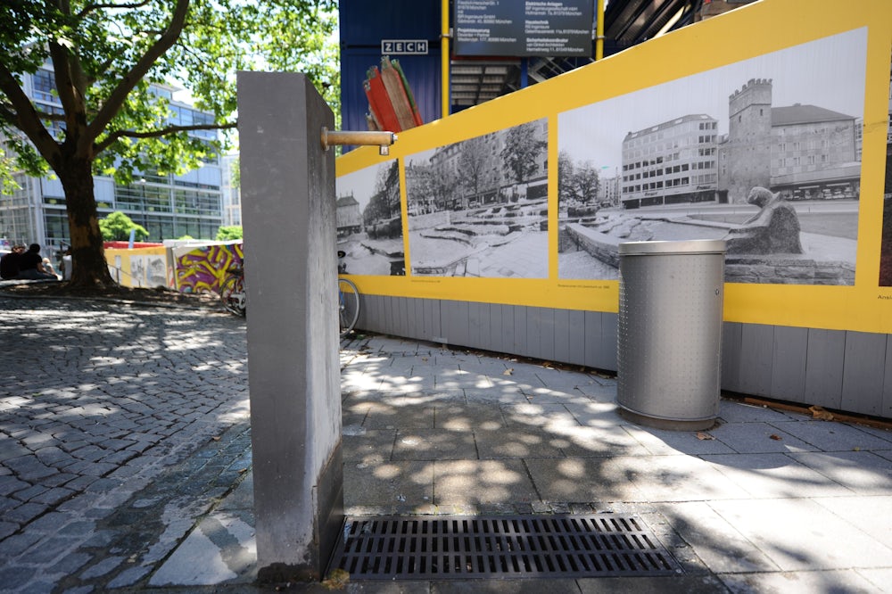 Maßnahmen gegen Hitze in München: Trinkbrunnen und Bäume