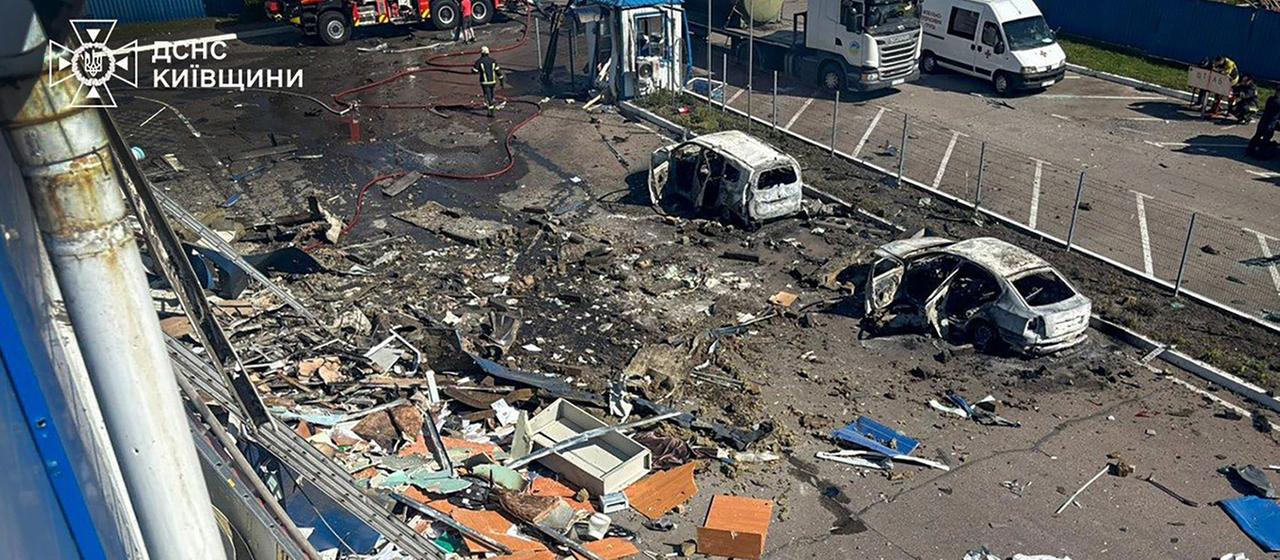 Russische Drohnenangriffe in der Ukraine: Tote in Lebensmittelfabrik