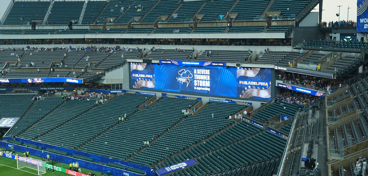 Spielunterbrechung bei WM in Philadelphia wegen Gewitters
