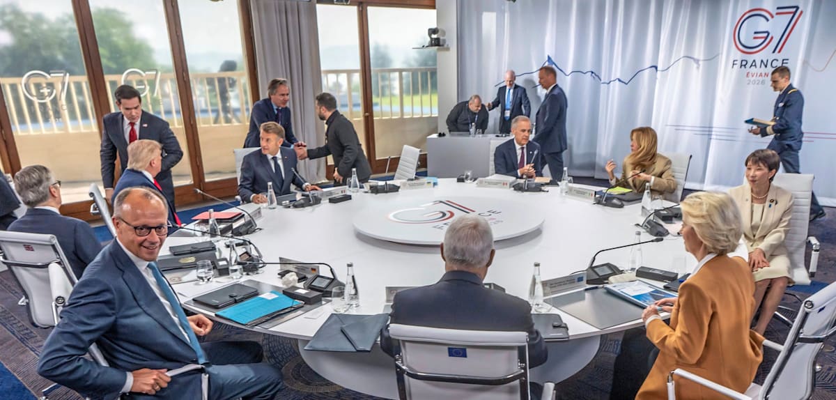 G7-Gipfel in Évian kündigt verschärfte Sanktionen gegen Russland und Unterstützung für die Ukraine an