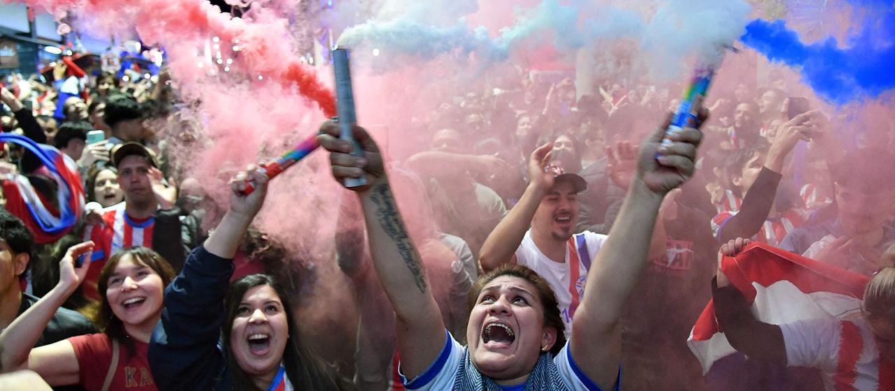 Ausgelassenes Feiern in Paraguay nach spektakulärem WM-Erfolg