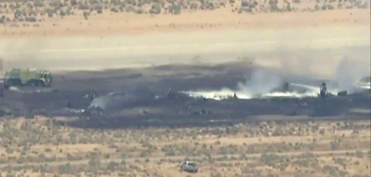 Absturz eines B-52-Bombers in Kalifornien