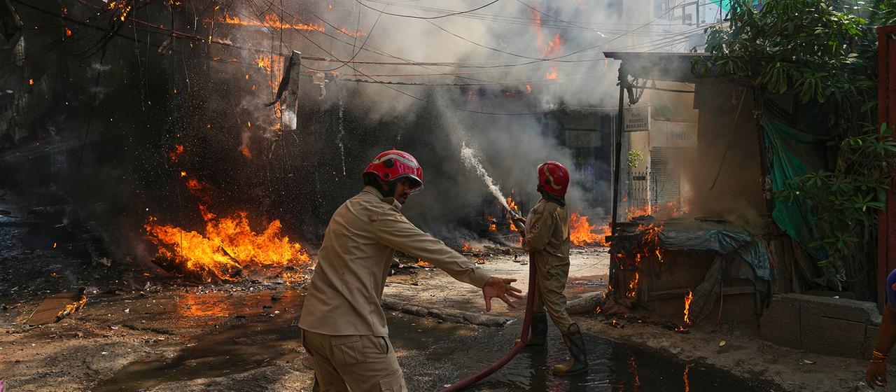 Großbrand in Neu-Delhi fordert zahlreiche Opfer