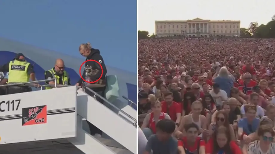 Norweger-Fans feiern Team trotz Niederlage