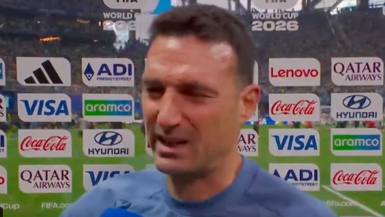 Argentinien-Trainer Lionel Scaloni bricht Interview ab