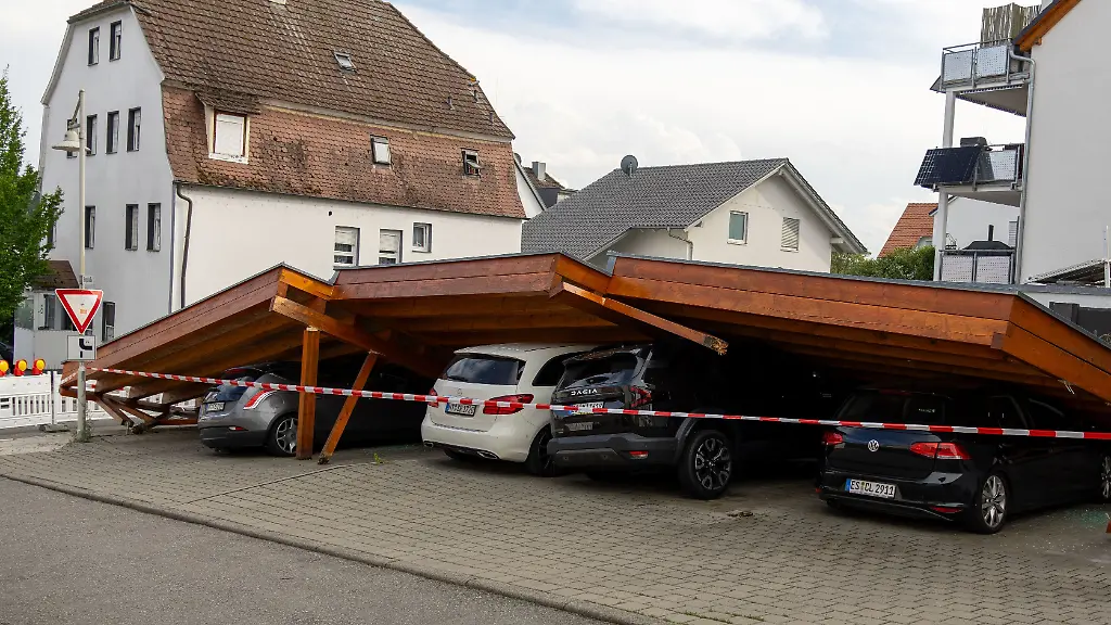 Superzellen verursachen Schäden im Südwesten Deutschlands