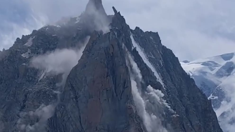 Abbruch von Teilen des Mont Blanc