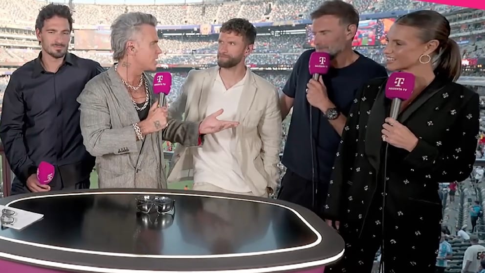 Merkwürdiger Moment mit Robbie Williams nach WM-Finale
