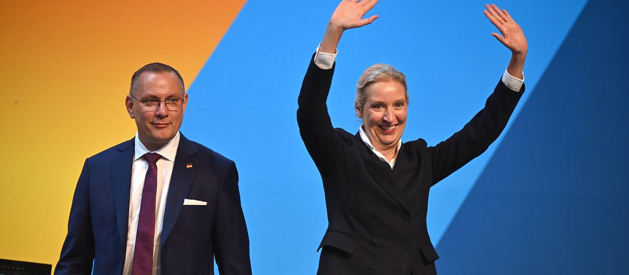 Wiederwahl von Weidel und Chrupalla als AfD-Vorsitzende