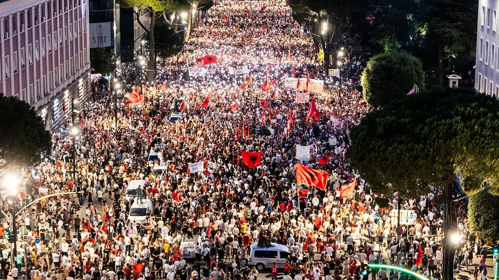 Proteste in Albanien gegen Trump-Bauprojekt