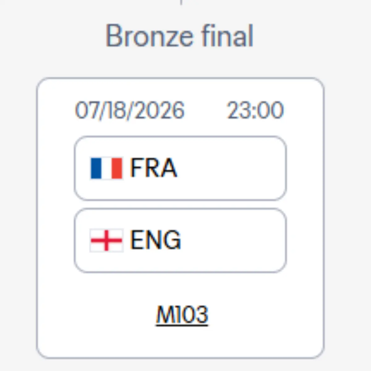 FIFA verleiht dem Spiel um Platz drei einen neuen Namen