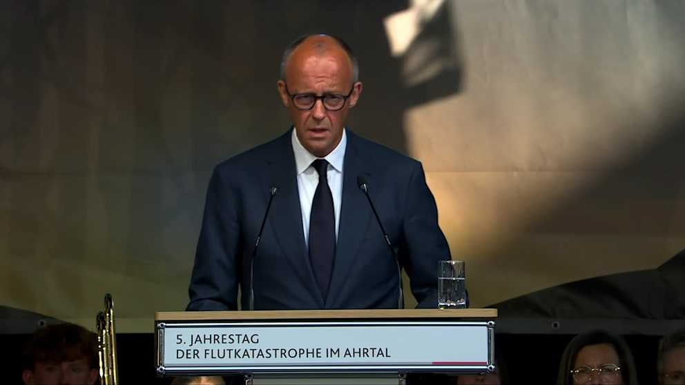 Kanzler gedenkt der Flutopfer: Emotionale Rede von Merz im Ahrtal
