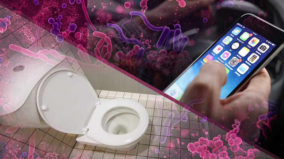 Mehr Keime auf dem Handy als auf der Toilette?