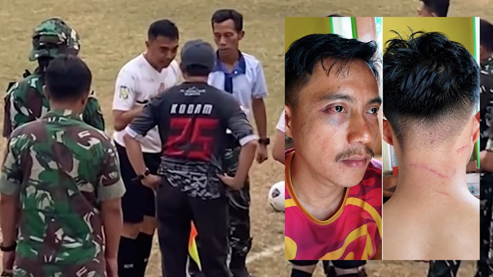 Soldat beendet Fußballspiel nach Angriff auf Schiedsrichter