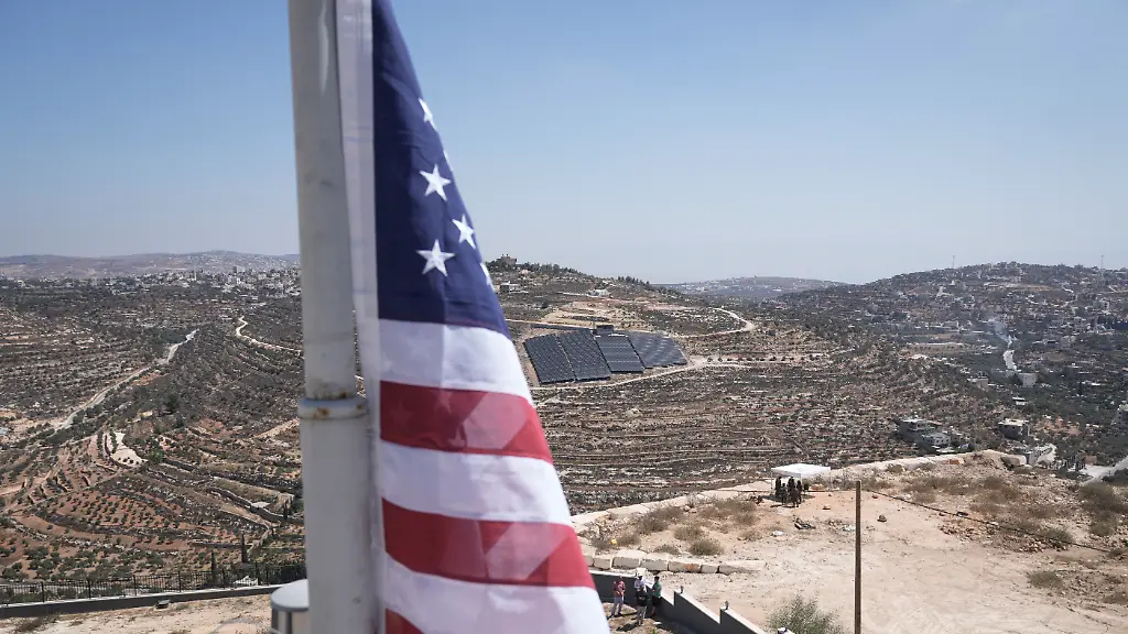 US-Fahne als Schutz gegen Siedlergewalt im Westjordanland