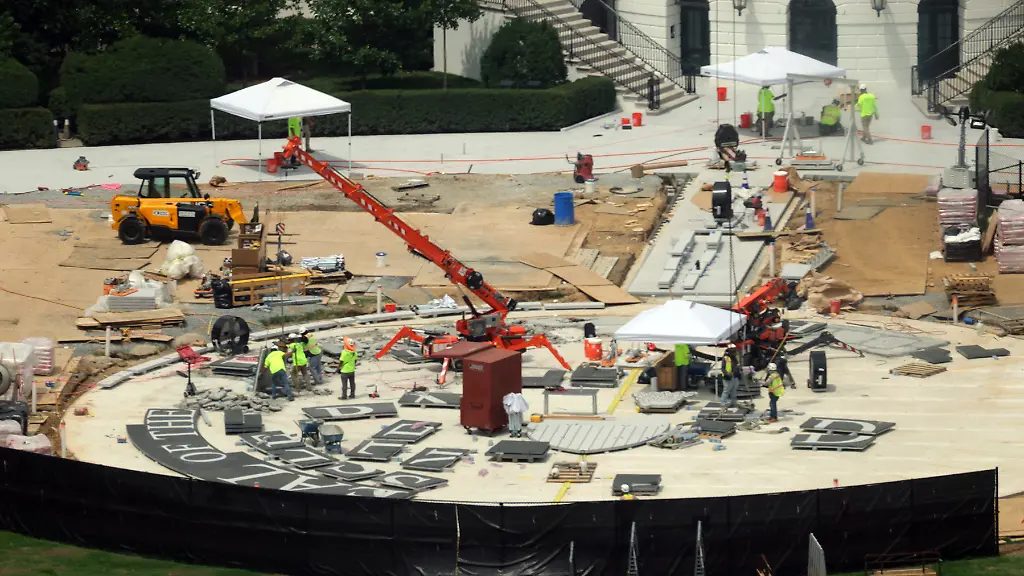 Frust bei Trump wegen Helipad-Bau vor dem Weißen Haus