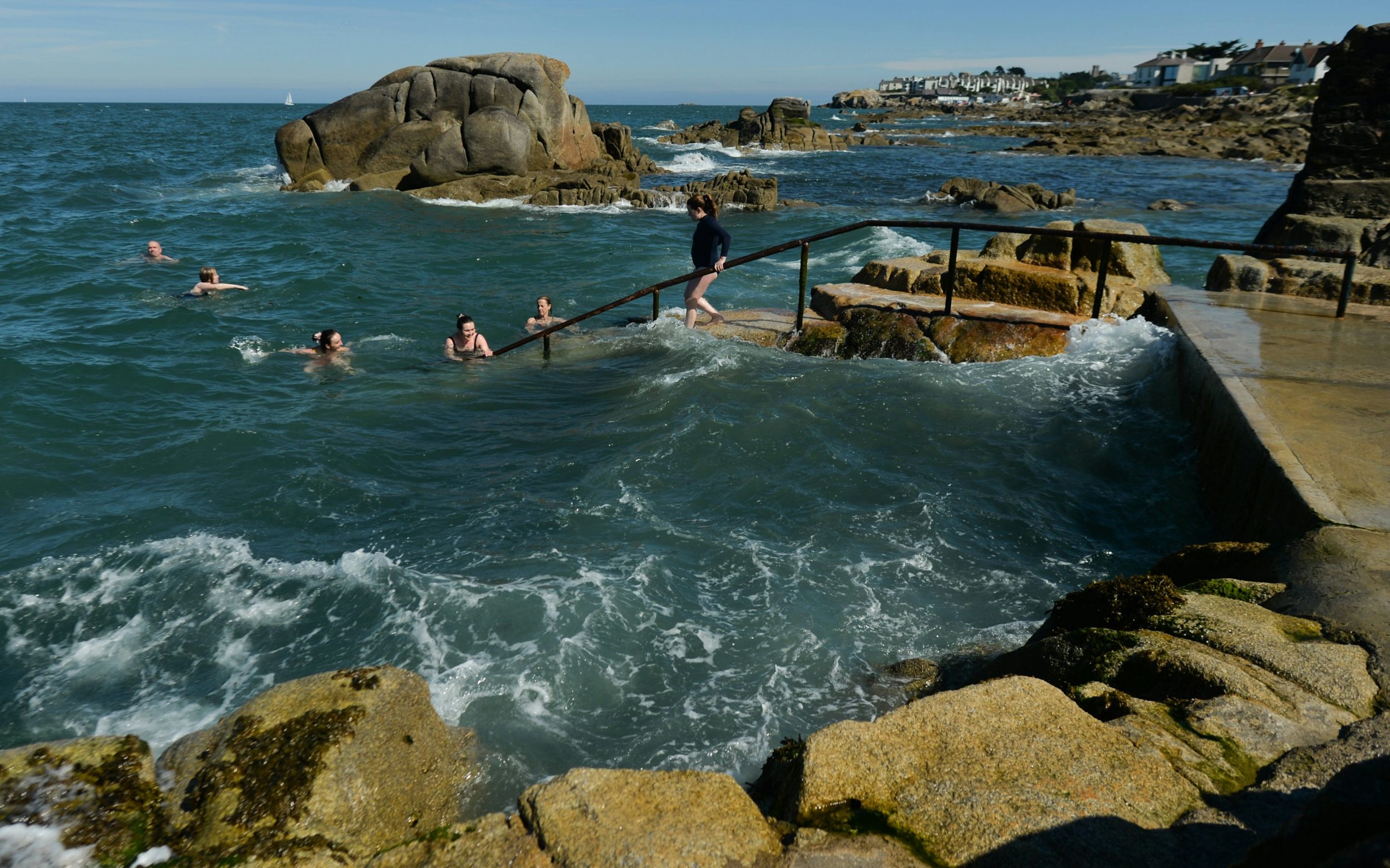 Schwimmen im Forty Foot Pool