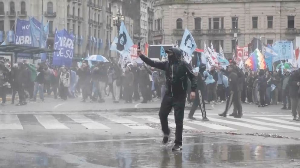 Proteste in Buenos Aires führen zu Straßenschlachten