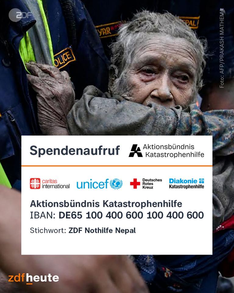 Sturzfluten in Nepal und Tibet: Gefahr weiterer Fluten erschwert Rettungsarbeiten