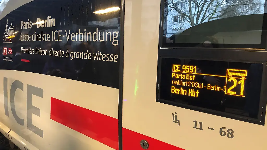 Technische Probleme: Bahn streicht ICE Berlin-Paris vorerst aus dem Fahrplan