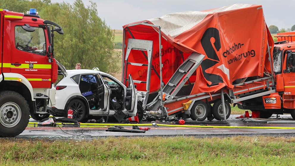Tragischer Unfall bei Markierungsarbeiten