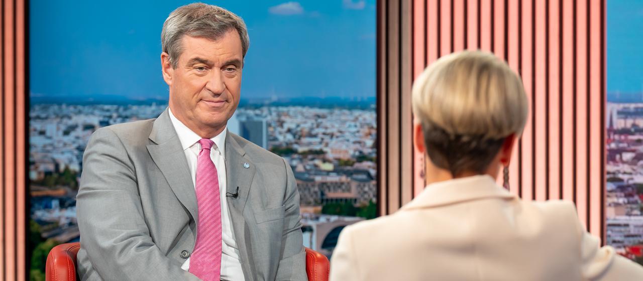 Söder als “Stabilisator der Demokratie” im ARD-Interview
