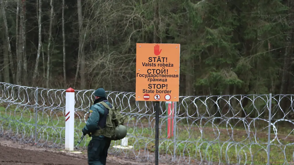 Tunnel an der Grenze Lettlands zu Belarus entdeckt