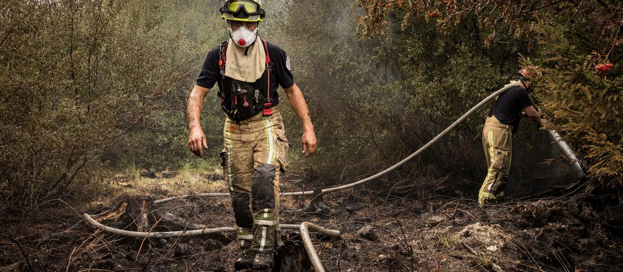 Waldbrand im Hohen Venn fordert Einsatzkräfte heraus