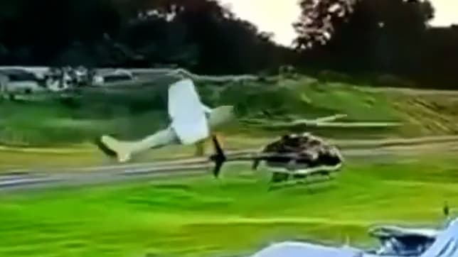 Flugzeugkollision am Flughafen von Carlisle