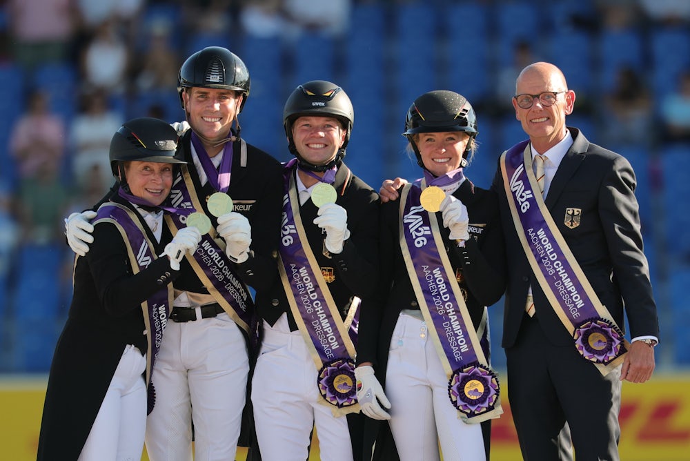 Deutsches Dressurteam gewinnt Gold bei der WM in Aachen