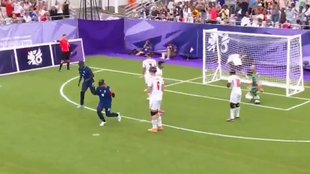 Blinden-Kicker Frédéric Villeroux beeindruckt bei der EM