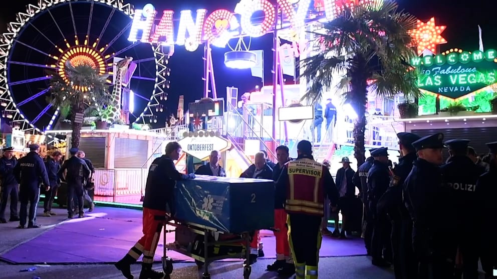 Unfall auf dem Oktoberfest in München