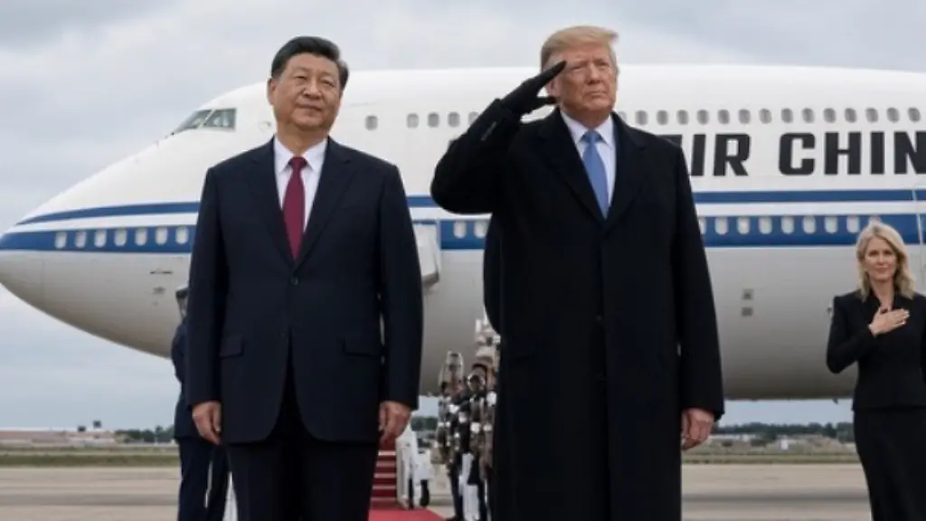 Manipuliertes Foto von Trump und Xi beim Staatsbesuch