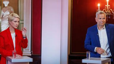Debatte zwischen Schwesig und Holm: TV-Duell in Mecklenburg-Vorpommern