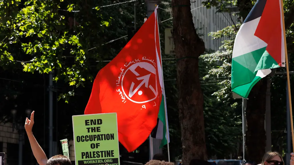 Hamas-Unterstützer bei Linken-Wahlparty