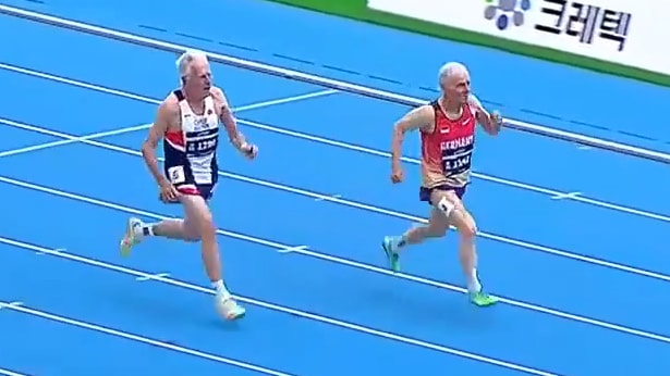 Karl Schmid gewinnt 100m-Gold bei Senioren-WM mit beeindruckender Leistung