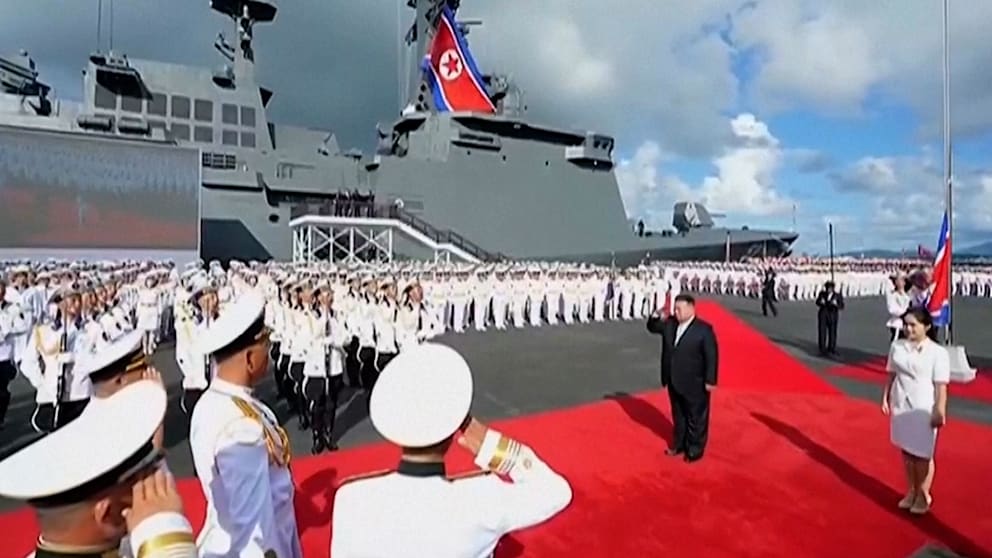 Nordkorea präsentiert neuen Zerstörer