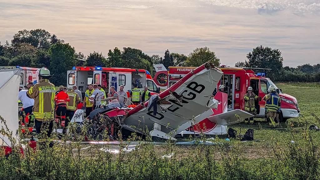 Flugzeugabsturz in Hessen fordert Menschenleben