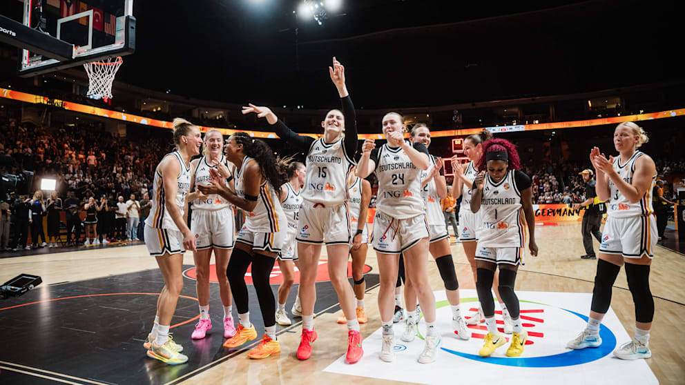 Deutlicher Sieg der deutschen Basketball-Frauen und Einzug ins Viertelfinale