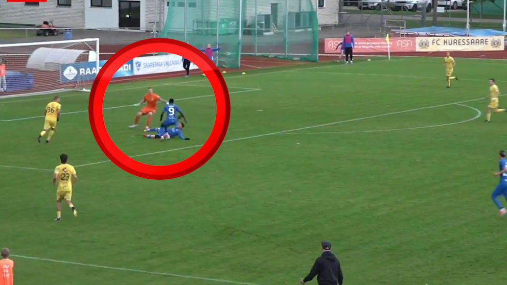 Torwartfehler leitet Spektakel im Spiel FC Kuressaare gegen Tartu JK Tammeka ein