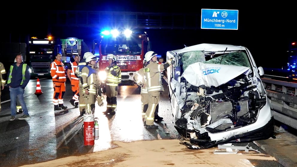 Schwerer Unfall auf der A9 bei Münchberg