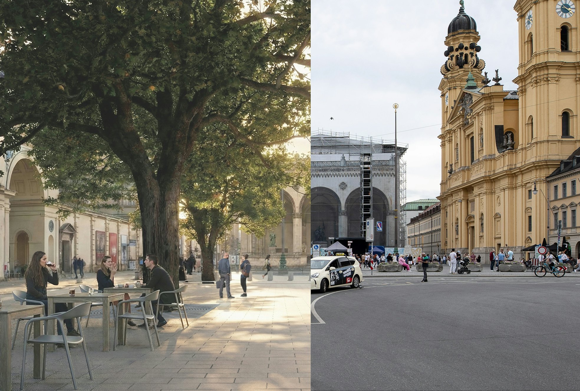 Die Herausforderung der Begrünung der Ludwigstraße in München